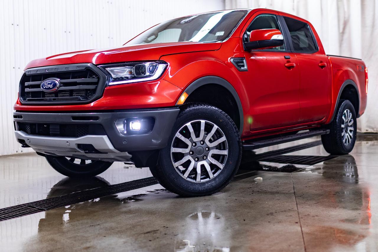 2019 Ford Ranger 4x4 Super Crew Lariat FX4 Leather Nav BCam Red Deer AB