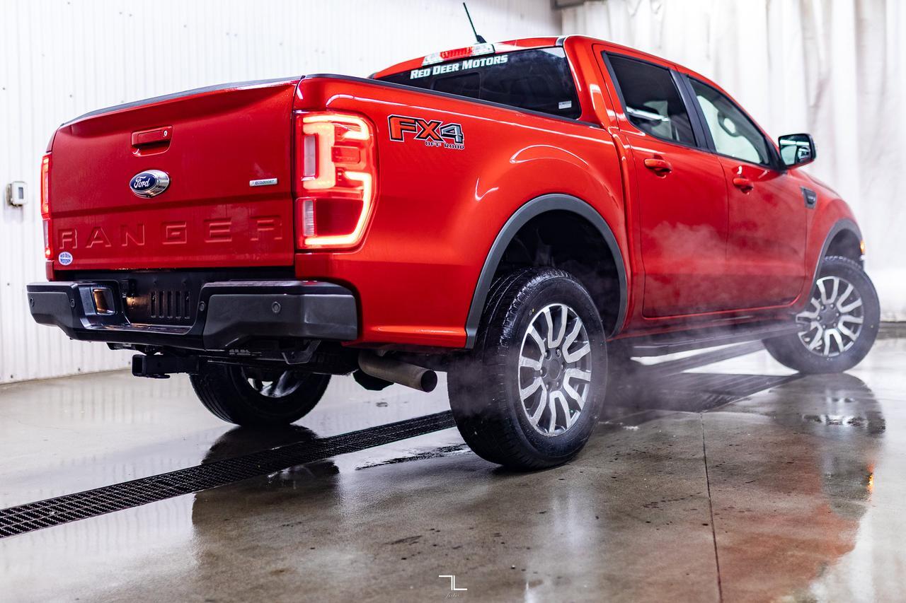 2019 Ford Ranger 4x4 Super Crew Lariat FX4 Leather Nav BCam Red Deer AB