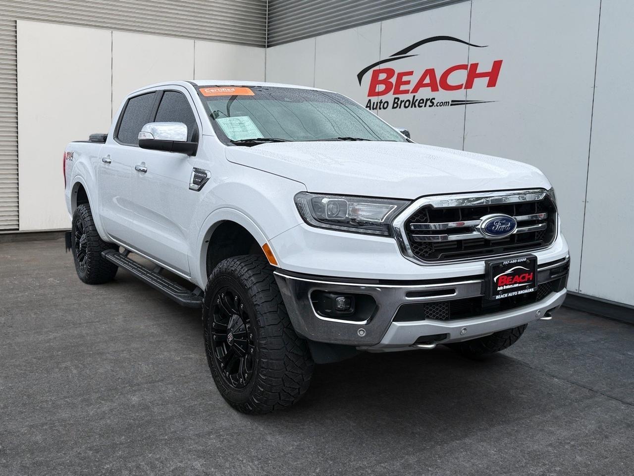 2019 Ford Ranger LARIAT, APPLE CARPLAY/ANDROID AUTO, BACKUP CAMERA, TOOL BOX, SLIDING REAR WINDOW,TOW HOOKS, AUTO START/STOP, WIFI, REMOTE START, LANE KEEP ASSIST, SIRUISXM, BLUETOOTH, UNIVERSAL GARAGE DOOR OPENER, COME AND TEST DRIVE TODAY!