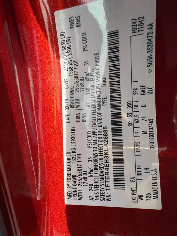 2019 Ford Ranger XLT Austin TX