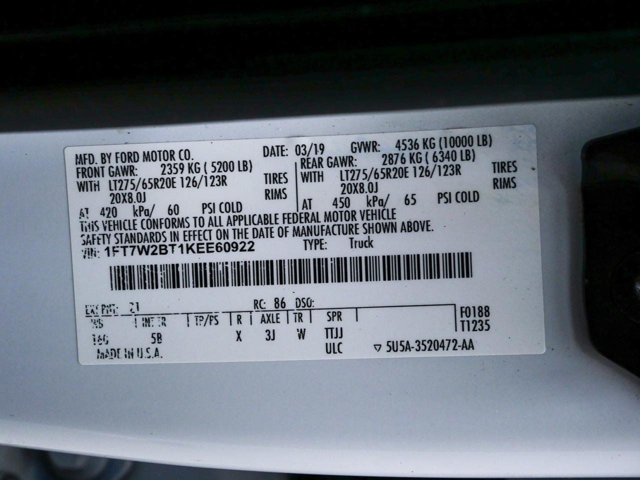 2019 Ford Super Duty F-250 SRW Lariat Black Widow 6.7L Power Stroke Diesel 4x4 Mansfield TX