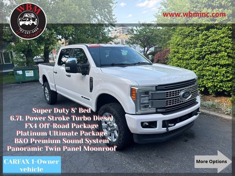 2019 Ford Super Duty F-250 SRW Platinum Crew Cab 4WD w/ Platinum Ultimate Package
