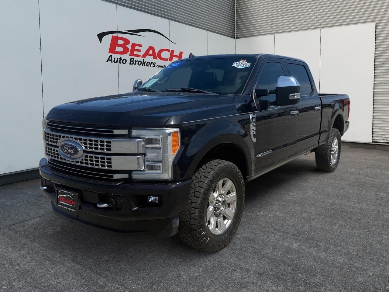 2019 Ford Super Duty F-250 SRW Platinum, HEATED/VENTILATED SEATS, HEATED REAR SEATS, MOONROOF, POWER FOLDING MIRRORS, B&O SPEAKERS, POWER RUNNING BOARDS, POWER SLIDING REAR WINDOW, REMOTE START, ALL WEATHER FLOOR MATS, ONLY 1 OWNER!
