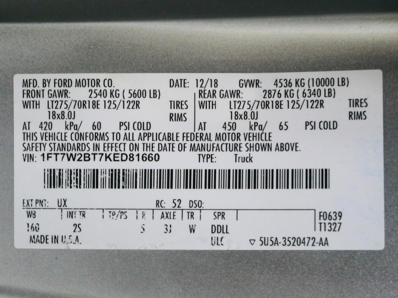 2019 Ford Super Duty F-250 XLT Premium FX4 6.7L Power Stroke 4x4 Mansfield TX
