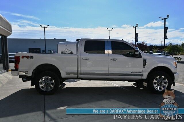 2019 Ford Super Duty F-350 Platinum / 4X4 / FX4 / Ultimate Pkg / Auto Start / Crew Cab / Heated & Cooled Leather Seats / Heated Steering / Pano Sunroof / NAV / Adaptive Cruise & Blind Spot / Bluetooth / Bed Liner / 360 Cam / Tow Pkg Anchorage AK
