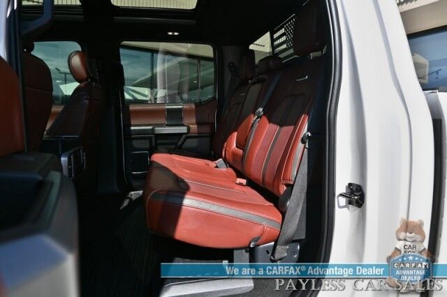 2019 Ford Super Duty F-350 Platinum / 4X4 / FX4 / Ultimate Pkg / Auto Start / Crew Cab / Heated & Cooled Leather Seats / Heated Steering / Pano Sunroof / NAV / Adaptive Cruise & Blind Spot / Bluetooth / Bed Liner / 360 Cam / Tow Pkg Anchorage AK