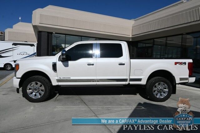 2019 Ford Super Duty F-350 Platinum / 4X4 / FX4 / Ultimate Pkg / Auto Start / Crew Cab / Heated & Cooled Leather Seats / Heated Steering / Pano Sunroof / NAV / Adaptive Cruise & Blind Spot / Bluetooth / Bed Liner / 360 Cam / Tow Pkg Anchorage AK