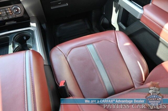 2019 Ford Super Duty F-350 Platinum / 4X4 / FX4 / Ultimate Pkg / Auto Start / Crew Cab / Heated & Cooled Leather Seats / Heated Steering / Pano Sunroof / NAV / Adaptive Cruise & Blind Spot / Bluetooth / Bed Liner / 360 Cam / Tow Pkg Anchorage AK