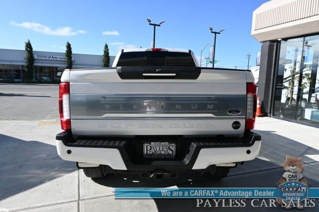 2019 Ford Super Duty F-350 Platinum / 4X4 / FX4 / Ultimate Pkg / Auto Start / Crew Cab / Heated & Cooled Leather Seats / Heated Steering / Pano Sunroof / NAV / Adaptive Cruise & Blind Spot / Bluetooth / Bed Liner / 360 Cam / Tow Pkg Anchorage AK