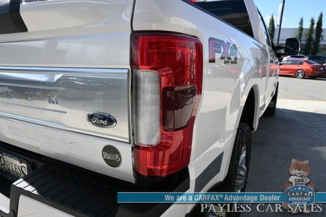 2019 Ford Super Duty F-350 Platinum / 4X4 / FX4 / Ultimate Pkg / Auto Start / Crew Cab / Heated & Cooled Leather Seats / Heated Steering / Pano Sunroof / NAV / Adaptive Cruise & Blind Spot / Bluetooth / Bed Liner / 360 Cam / Tow Pkg Anchorage AK