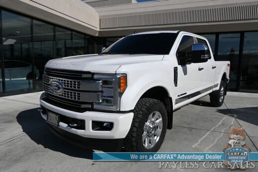 2019 Ford Super Duty F-350 Platinum / 4X4 / FX4 / Ultimate Pkg / Auto Start / Crew Cab / Heated & Cooled Leather Seats / Heated Steering / Pano Sunroof / NAV / Adaptive Cruise & Blind Spot / Bluetooth / Bed Liner / 360 Cam / Tow Pkg Anchorage AK