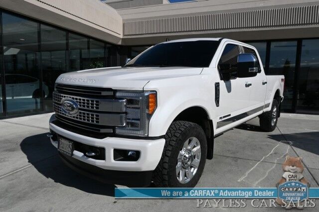2019 Ford Super Duty F-350 Platinum / 4X4 / FX4 / Ultimate Pkg / Auto Start / Crew Cab / Heated & Cooled Leather Seats / Heated Steering / Pano Sunroof / NAV / Adaptive Cruise & Blind Spot / Bluetooth / Bed Liner / 360 Cam / Tow Pkg Anchorage AK