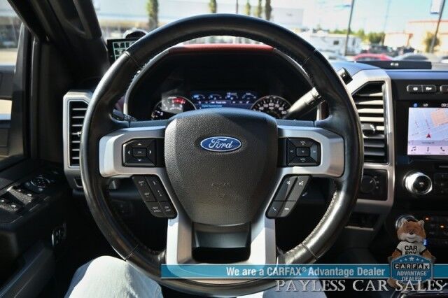 2019 Ford Super Duty F-350 Platinum / 4X4 / FX4 / Ultimate Pkg / Auto Start / Crew Cab / Heated & Cooled Leather Seats / Heated Steering / Pano Sunroof / NAV / Adaptive Cruise & Blind Spot / Bluetooth / Bed Liner / 360 Cam / Tow Pkg Anchorage AK