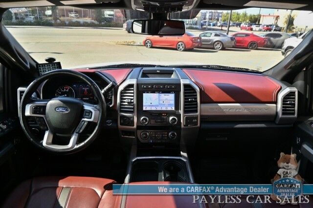 2019 Ford Super Duty F-350 Platinum / 4X4 / FX4 / Ultimate Pkg / Auto Start / Crew Cab / Heated & Cooled Leather Seats / Heated Steering / Pano Sunroof / NAV / Adaptive Cruise & Blind Spot / Bluetooth / Bed Liner / 360 Cam / Tow Pkg Anchorage AK
