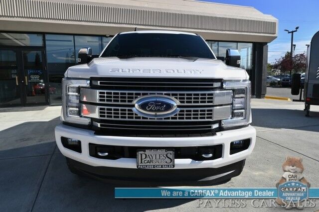 2019 Ford Super Duty F-350 Platinum / 4X4 / FX4 / Ultimate Pkg / Auto Start / Crew Cab / Heated & Cooled Leather Seats / Heated Steering / Pano Sunroof / NAV / Adaptive Cruise & Blind Spot / Bluetooth / Bed Liner / 360 Cam / Tow Pkg Anchorage AK