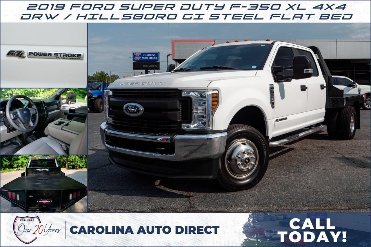 2019 Ford Super Duty F-350 XL 4X4 / DRW / HILLSBORO G1 STEEL FLAT BED!