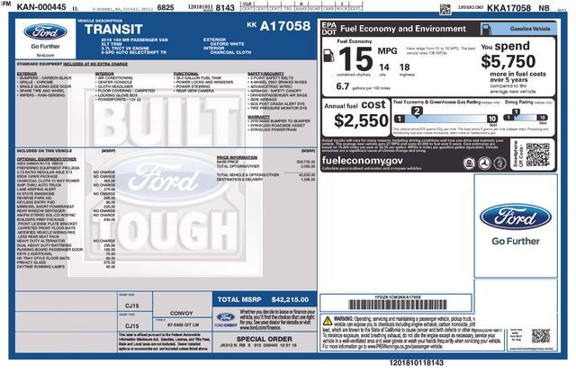 2019 Ford Transit-150 XLT Raleigh NC