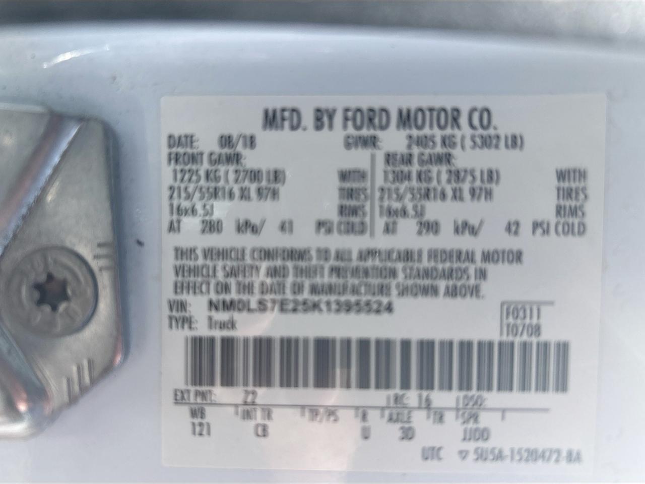 2019 Ford Transit Connect Van XL LWB w/Rear Symmetrical Doors Venice FL