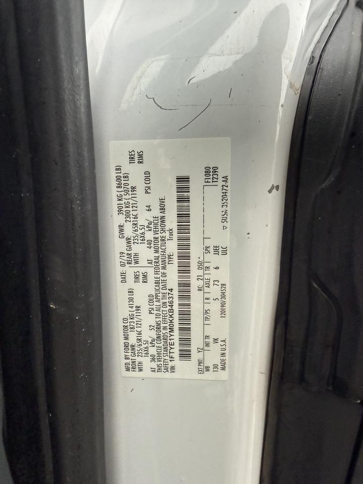 2019 Ford Transit T-150 Low Roof Cargo Van Collinsville OK