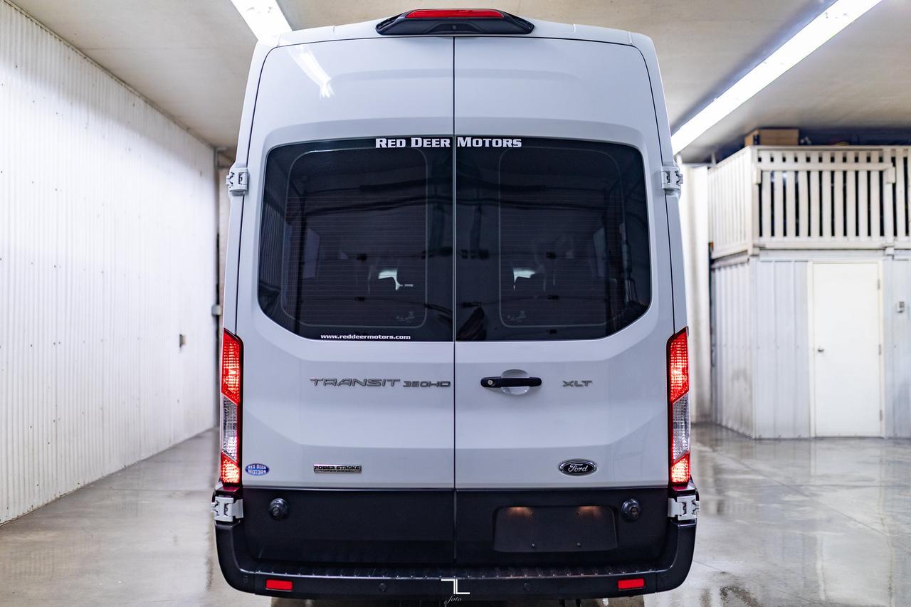 2019 Ford Transit T-350HD XLT Dually 15 Passenger Diesel Leather Nav Red Deer AB