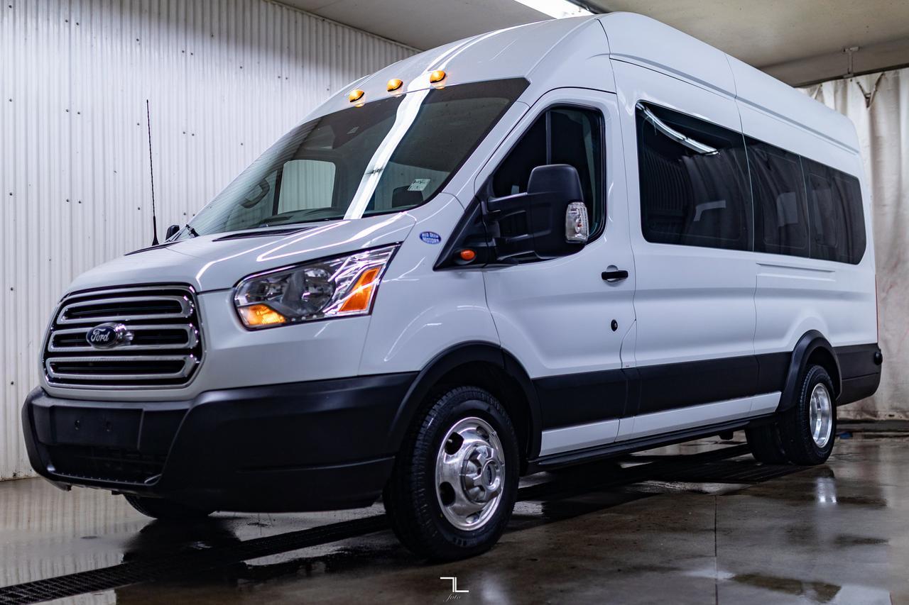 2019 Ford Transit T-350HD XLT Dually 15 Passenger Diesel Leather Nav Red Deer AB
