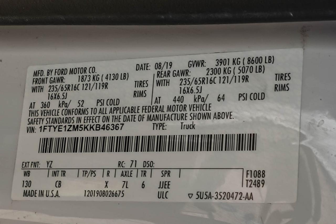 2019 Ford Transit Van Farmers Branch TX