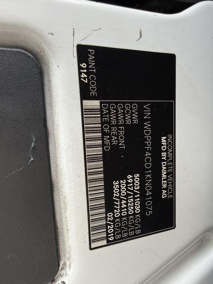 2019 Freightliner Sprinter KUV Diesel Oil Vac Lube Truck Collinsville OK