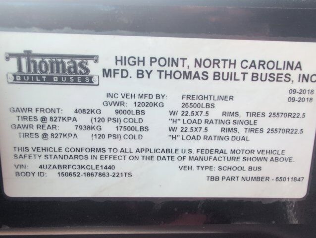 2019 Freightliner Thomas C2 Johnstown NY