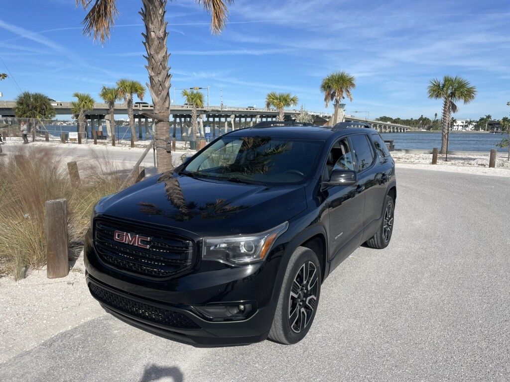 2019 GMC Acadia SLT4SA~CLEAN CARFAX~PACKAGE~AUTO START/STOP~BLACK EDITION PACKAGE~CHROME GRILLE~DRIVER ALERT PACKAGE~KEYLESS ENTRY~MAX TRAILERING PACKAGE~PREMIUM SOUND SYSTEM~REMOTE ENGINE START~THIRD ROW SEATING Sarasota FL