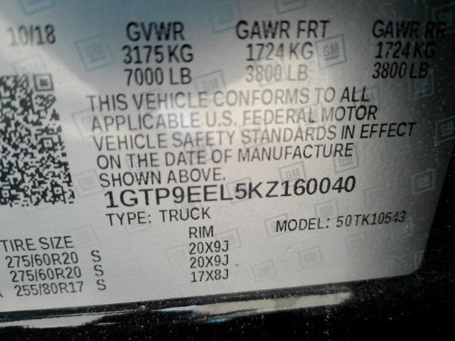 2019 GMC Sierra 1500 AT4 Plano TX