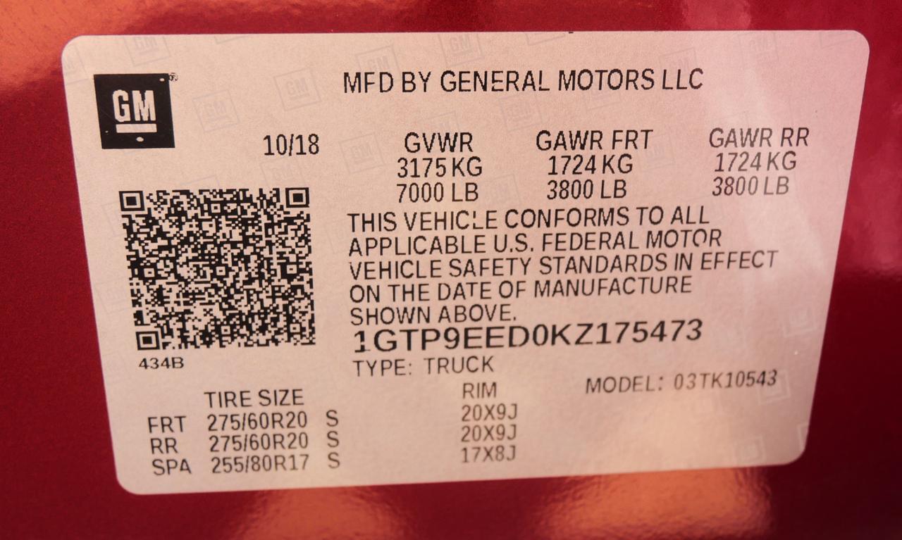 2019 GMC Sierra 1500 AT4 San Juan TX