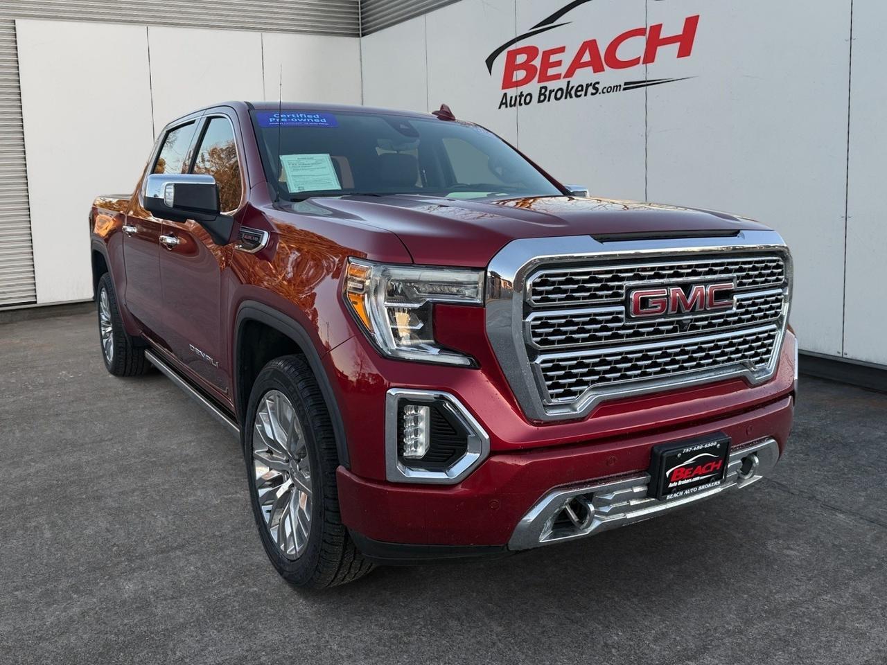 2019 GMC Sierra 1500 Denali, HEATED FRONT AND REAR SEATS, SUNROOF, APPLE CARPLAY/ANDROID AUTO, WIFI, BOSE SPEAKERS, HEATED STEERING WHEEL, REAR BUMPER STEP, TOW PACKAGE, CLEAN CARFAX, ONLY 1 OWNER, THIS GMC IS PRICES TO SELL!