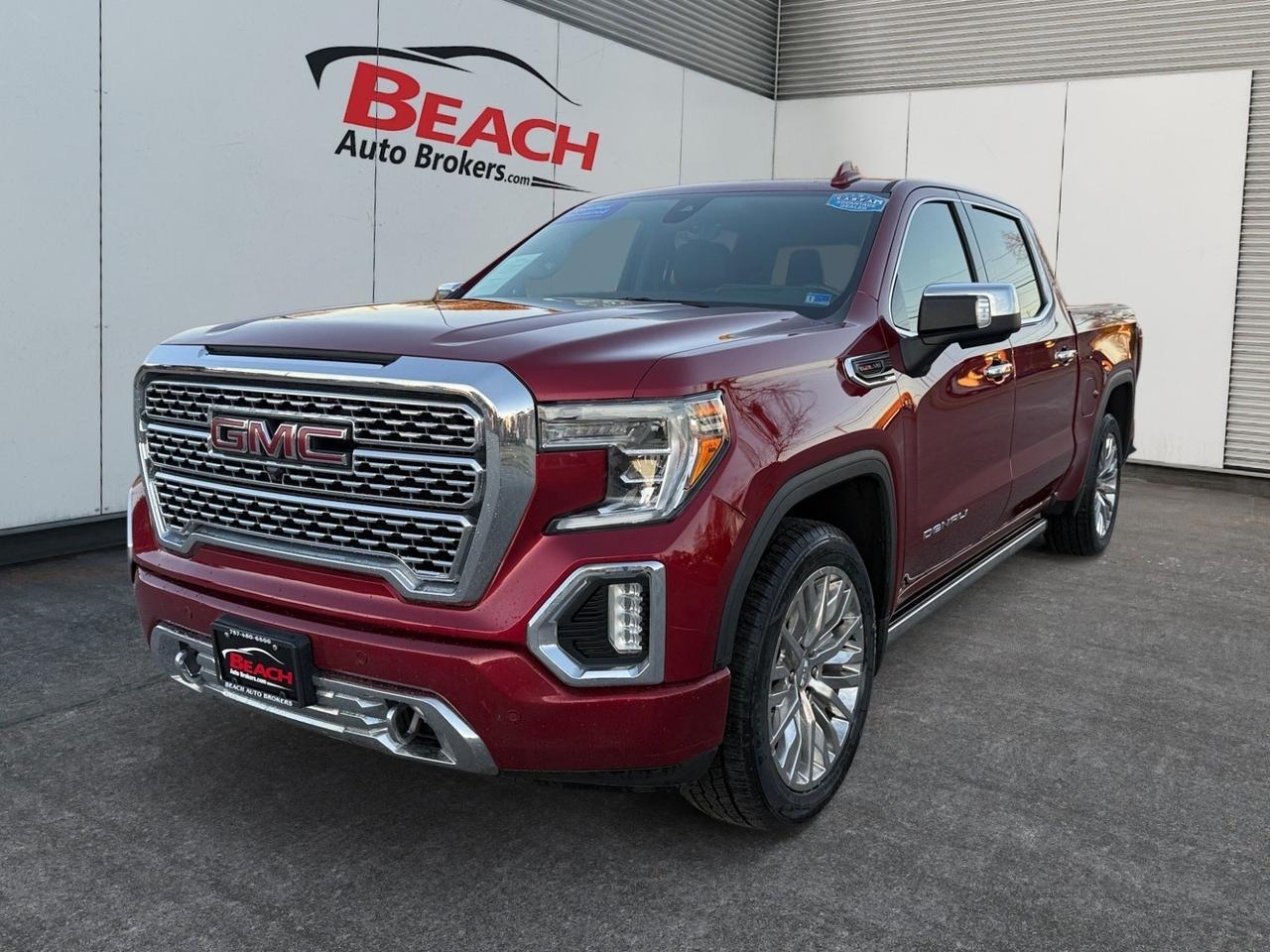 2019 GMC Sierra 1500 Denali, HEATED FRONT AND REAR SEATS, SUNROOF, APPLE CARPLAY/ANDROID AUTO, WIFI, BOSE SPEAKERS, HEATED STEERING WHEEL, REAR BUMPER STEP, TOW PACKAGE, CLEAN CARFAX, ONLY 1 OWNER, THIS GMC IS PRICES TO SELL!