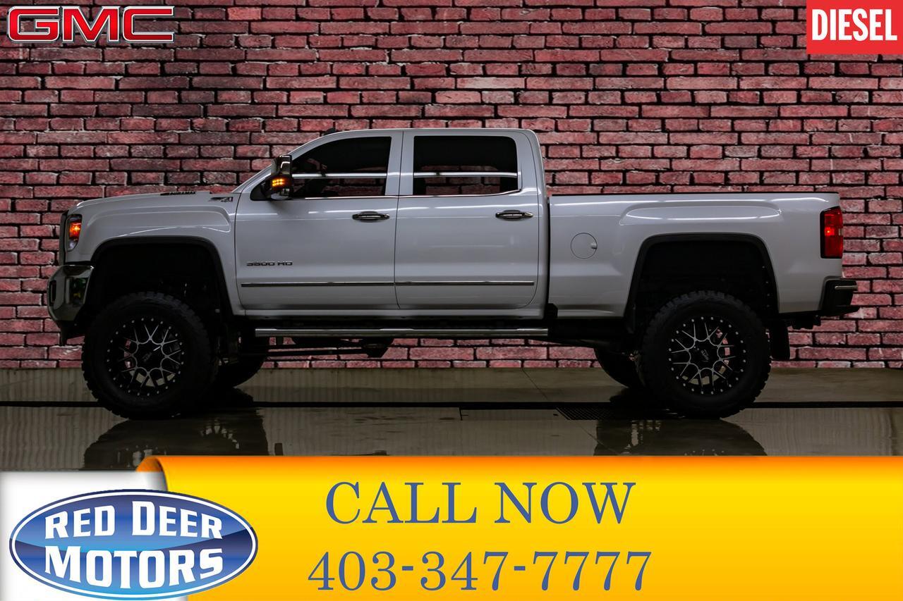 2019 GMC Sierra 3500HD 4x4 Crew Cab SLT Z71 Diesel 6" Lift Leather Roof Nav