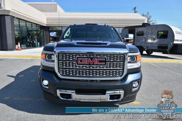 2019 GMC Sierra 3500HD Denali / 4X4 / Crew Cab / Dually / Turbo Diesel / Auto Start / Heated & Cooled Leather Seats / Heated Steering Wheel / Sunroof / NAV / Bose / Lane Depart Alert / Apple CarPlay & Android Auto / Bed Liner / Tow Pkg Anchorage AK