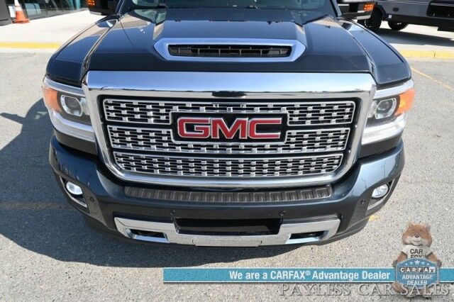 2019 GMC Sierra 3500HD Denali / 4X4 / Crew Cab / Dually / Turbo Diesel / Auto Start / Heated & Cooled Leather Seats / Heated Steering Wheel / Sunroof / NAV / Bose / Lane Depart Alert / Apple CarPlay & Android Auto / Bed Liner / Tow Pkg Anchorage AK
