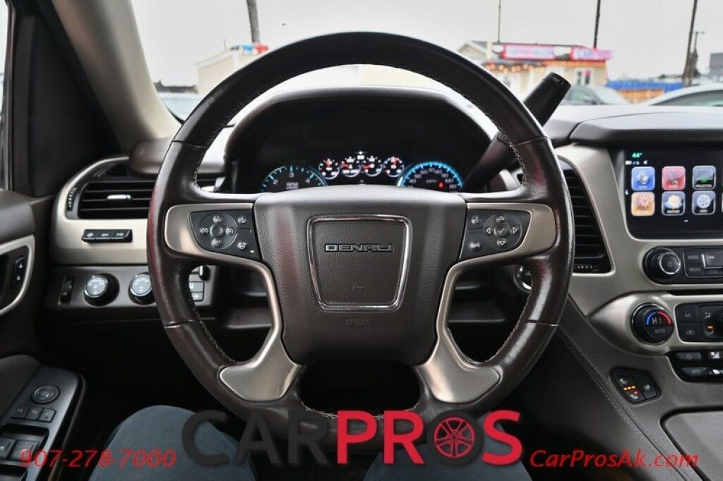 2019 GMC Yukon Denali - 4X4 - Ultimate Pkg - 6.2L V8 - Remote Start - Heated/Cooled Leather Seats - Heated Steering Wheel - 2nd Row Heated Captain Seats - Rear Entertainment - NAV - Bluetooth - HUD - Backup Camera - Sunroof - 3rd Row - Seats 7 - Tow Pkg - 1 Owner Anchorage AK