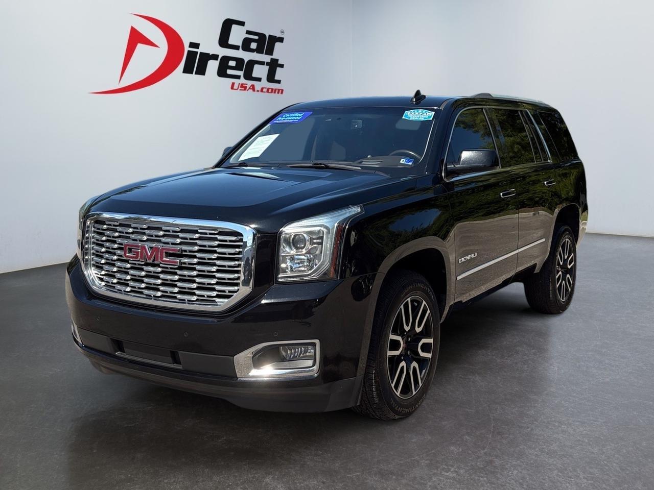 2019 GMC Yukon Denali, HEADS UP DISPLAY, HEATED/VENTILATED SEATS, SUNROOF, APPLE CARPLAY/ANDROID AUTO, TOW PACKAGE, POWER LIFTGATE, POWER 3RD ROW, FORWARD COLLISION, LANE KEEP ASSIST, POWER LIFTGATE, HEATED REAR SEATS, CLEAN CARFAX, YOUKON TAKE THIS HOME TODAY!