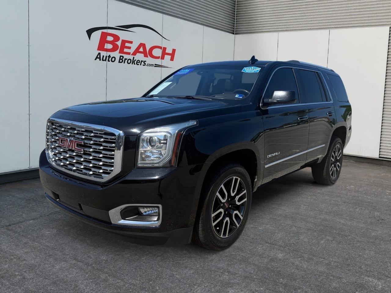 2019 GMC Yukon Denali, HEATED/VENTILATED SEATS, BOSE SPEAKERS, UNIVERSAL GARAGE DOOR OPENER, SUNROOF, APPLE CARPLAY/ANDROID AUTO, LUGGAGE RACK, TOW PACKAGE, POWER LIFTGATE, 3RD ROW, REMOTE START, POWER FOLDING MIRRORS, POWER LIFTGATE, HEATED REAR SEATS, CLEAN CARFA