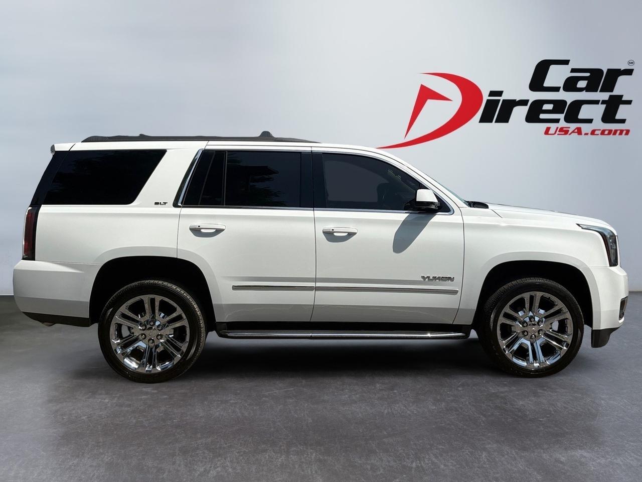 2019 GMC Yukon SLT, RUNNING BOARDS, DVD ENTERTAINMENT, SUNROOF, CAPTAINS CHAIRS, POWER 3RD ROW SEATING, HEATED STEERING WHEEL & SEATS, BLIND SPOT ALERT, FORWARD COLLISION WARNING, APPLE CARPLAY/ANDROID AUTO, 360 BACKUP CAMERA, YOU CAN TAKE THIS YUKON HOME!
