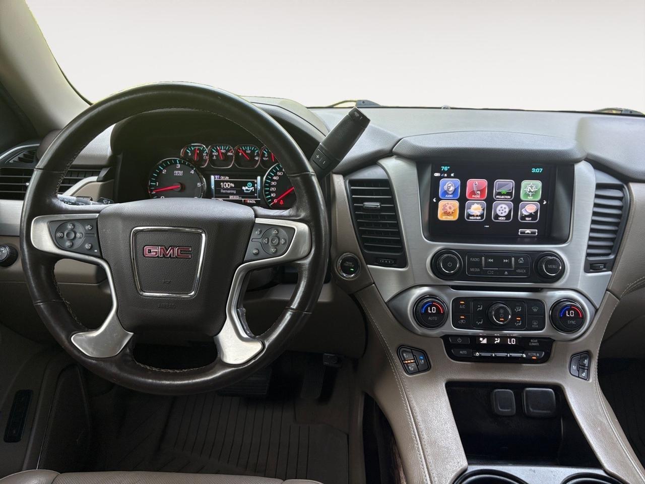 2019 GMC Yukon SLT, RUNNING BOARDS, DVD ENTERTAINMENT, SUNROOF, CAPTAINS CHAIRS, POWER 3RD ROW SEATING, HEATED STEERING WHEEL & SEATS, BLIND SPOT ALERT, FORWARD COLLISION WARNING, APPLE CARPLAY/ANDROID AUTO, 360 BACKUP CAMERA, YOU CAN TAKE THIS YUKON HOME!