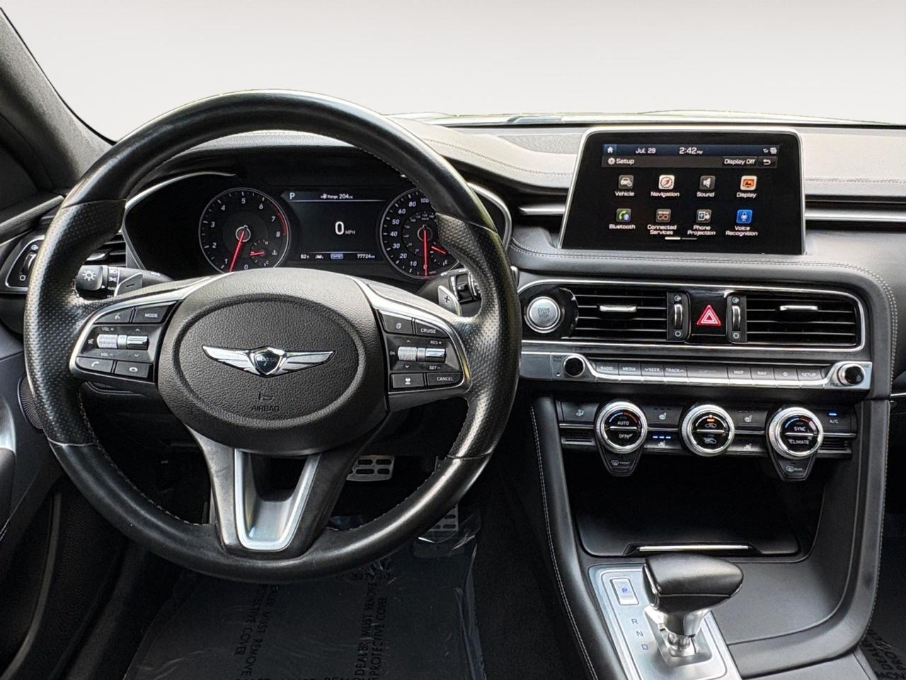 2019 Genesis G70 3.3T Advanced, HEADS UP DISPLAY, PANORAMIC MOONROOF, 360 BACKUP CAMERA, PADDLE SHIFTERS, SELECT DRIVE MODES, FORWARD COLLISION ALERT, BLIND SPOT, LANE KEEP ASSIST, HEATED & COOLING SEATS, APPLE CARPLAY/ANDROID AUTO, AUTO START/STOP, ONLY 77K MILES!