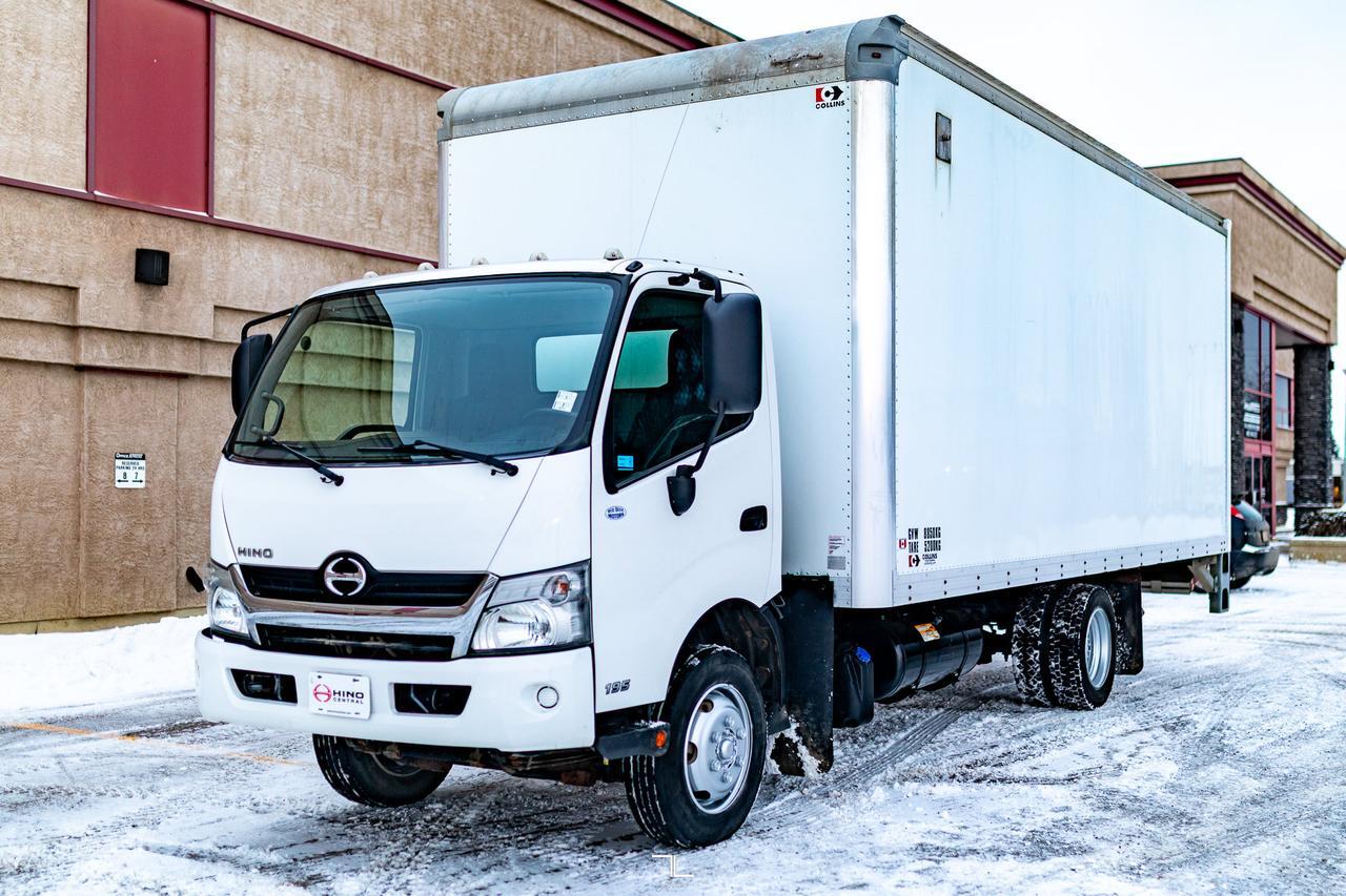 2019 HINO 195 20 Ft. Cube Van Power Liftgate Diesel Red Deer AB