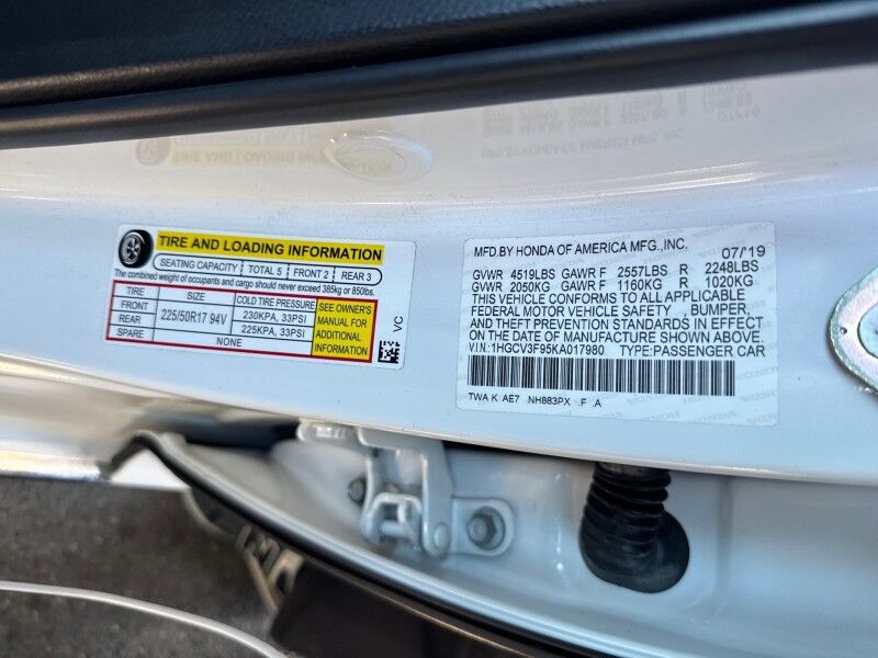 2019 Honda Accord Hybrid Touring FWD Arlington VA