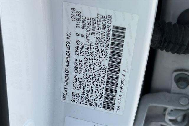 2019 Honda Accord Sedan EX 1.5T Roseville CA