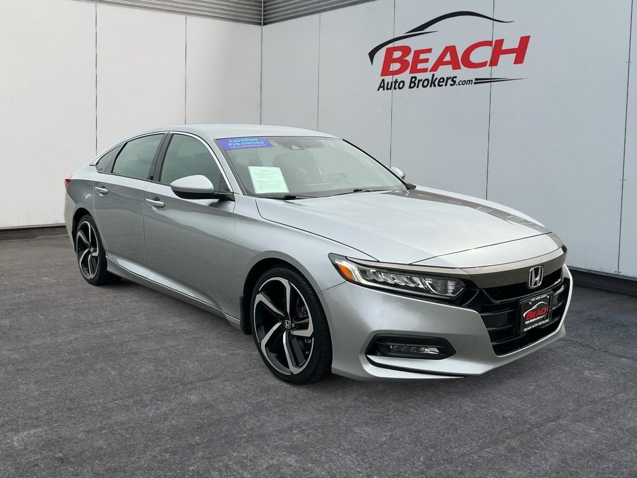 2019 Honda Accord Sedan Sport 1.5T, APPLE CARPLAY/ANDROID AUTO, BLUETOOTH, BACKUP CAMERA, POWER MIRRORS, TINTED GLASS, CLEAN CARFAX, GREAT GAS MILEAGE, COME AND TEST DRIVE TODAY!