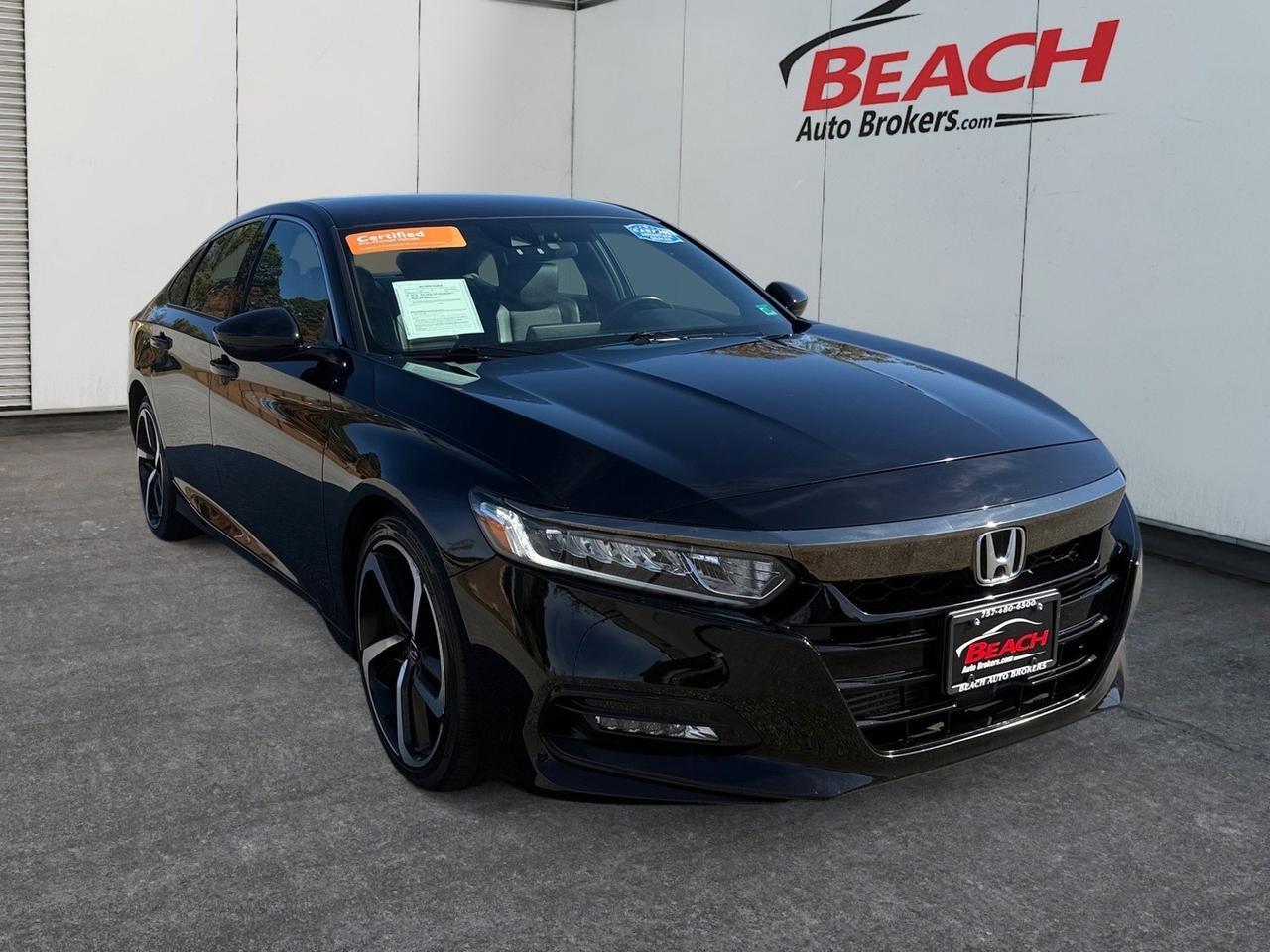 2019 Honda Accord Sedan Sport 1.5T, BLUETOOTH, KEYLESS START, ALL WEATHER FLOOR MATS, POWER MIRRORS, PADDLE SHIFTERS, BACKUP CAMERA, CLEAN CARFAX, COME AND TEST DRIVE THIS HONDA ACCORD TODAY!