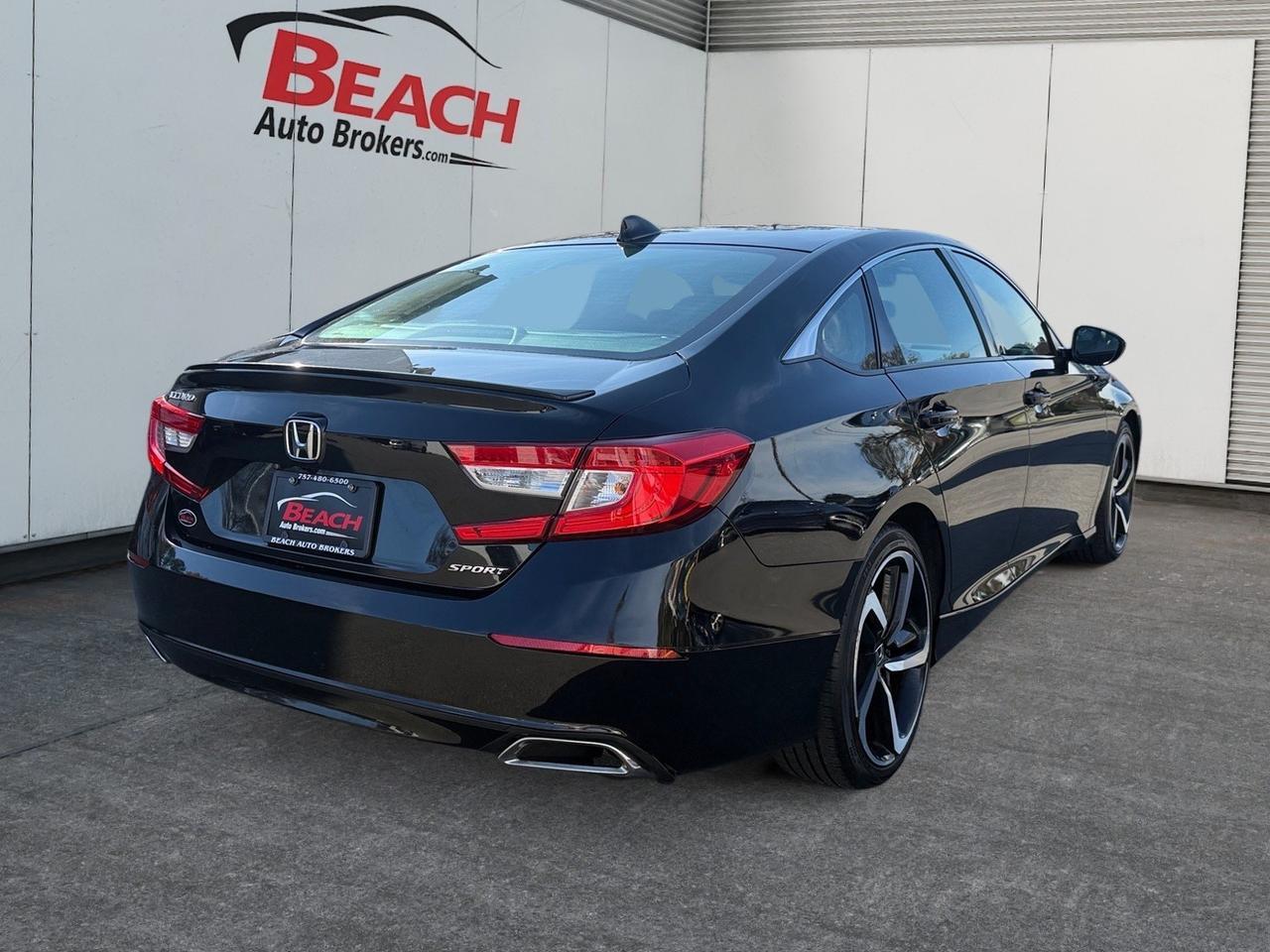 2019 Honda Accord Sedan Sport 1.5T, BLUETOOTH, KEYLESS START, ALL WEATHER FLOOR MATS, POWER MIRRORS, PADDLE SHIFTERS, BACKUP CAMERA, CLEAN CARFAX, COME AND TEST DRIVE THIS HONDA ACCORD TODAY! Norfolk VA