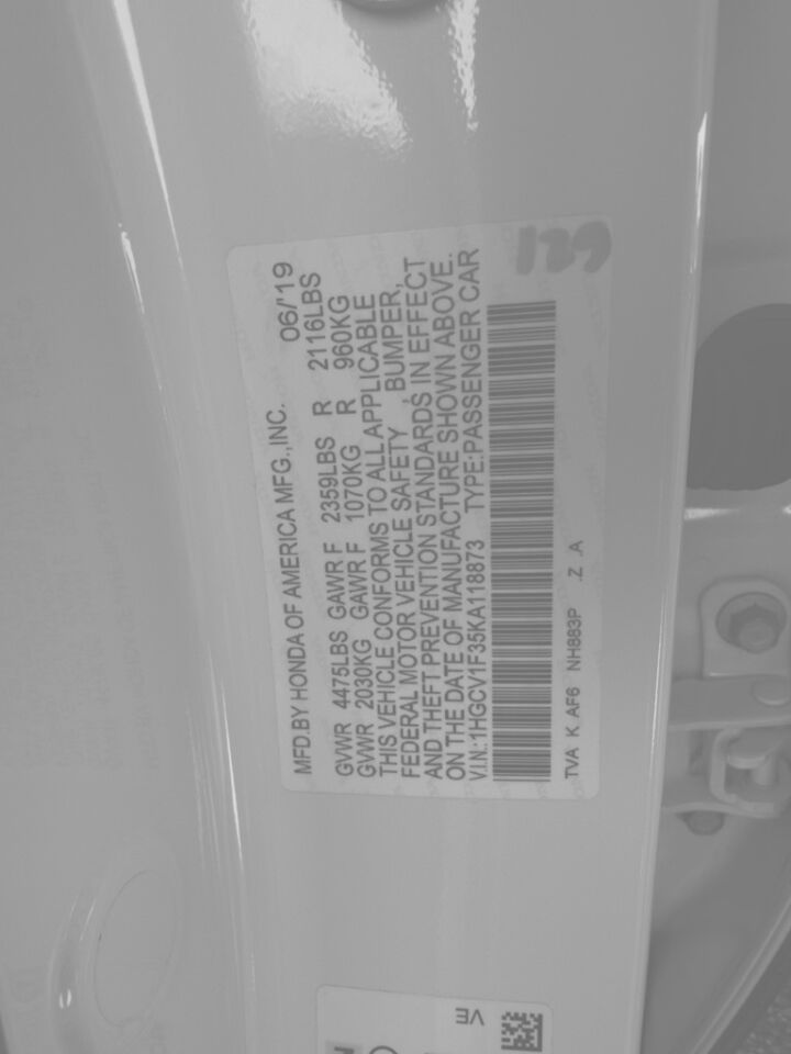 2019 Honda Accord Sedan Sport 1.5T CVT Jacksonville FL