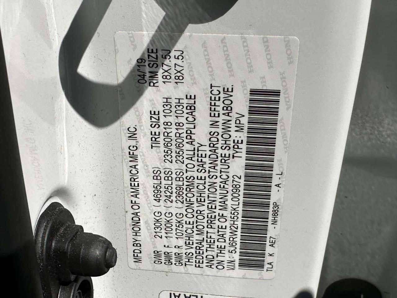 2019 Honda CR-V EX Alexandria VA